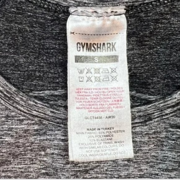 Gymshark Hyper Amplify Seamless Cropped Long Sleeve Athletic Workout Top Small - Picture 5 of 5